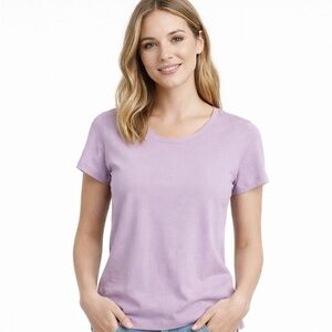 No Boundaries Light Purple Short Sleeve Tee